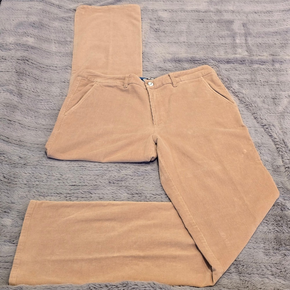 Bonobos Mens Corduroy‎ Pants 34x34 Tan Khaki Floral Lining Made in Manhattan